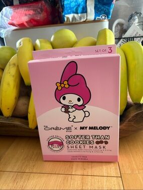 Pink 'Softer Than Cookies' Sheet Mask (Set of 3)